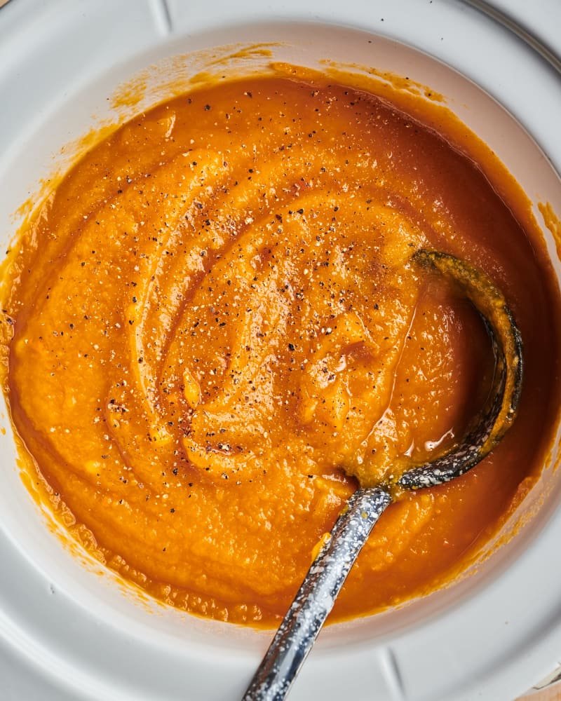 Slow Cooker Butternut Squash and Sweet Potato Soup