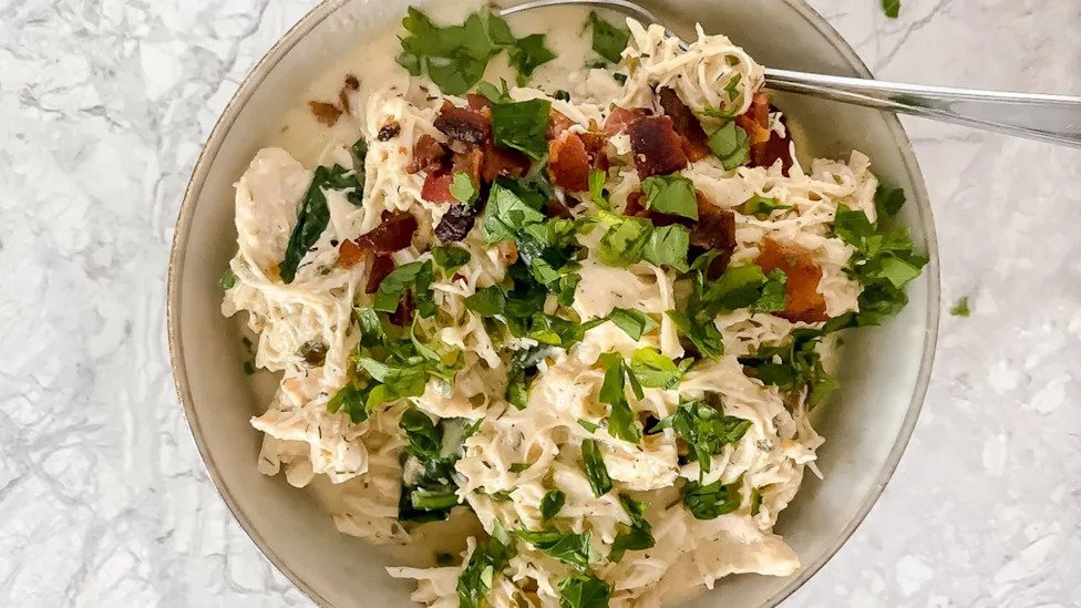 Pressure cooker chicken bacon spinach soup